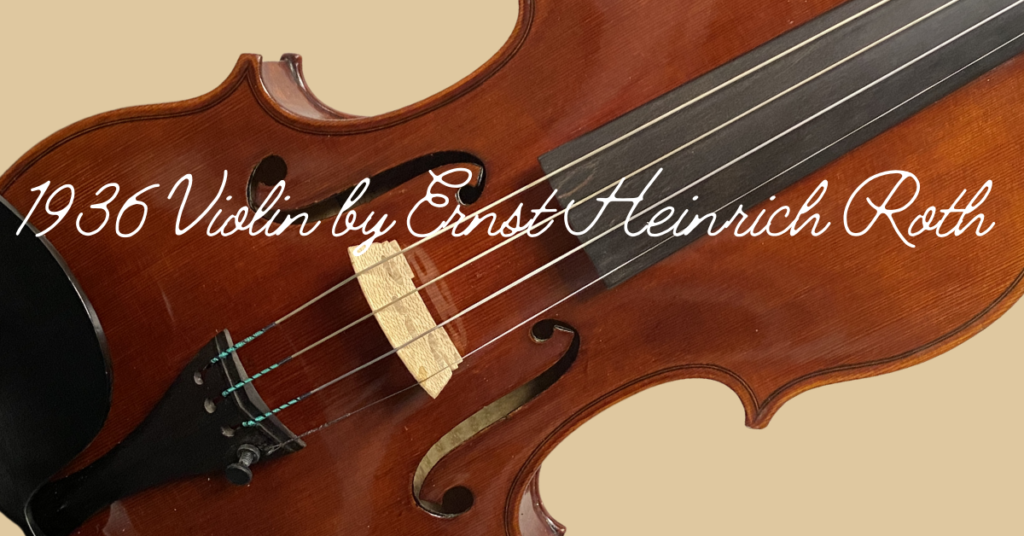 Violin by Ernst Heinrich Roth